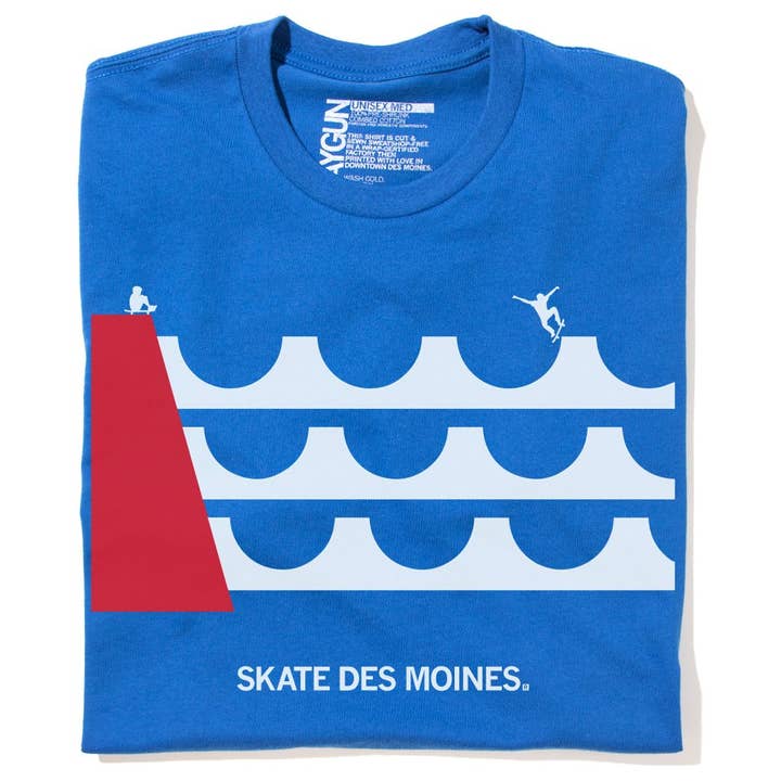 Skate Des Moines T-shirt for wholesale by RAYGUN