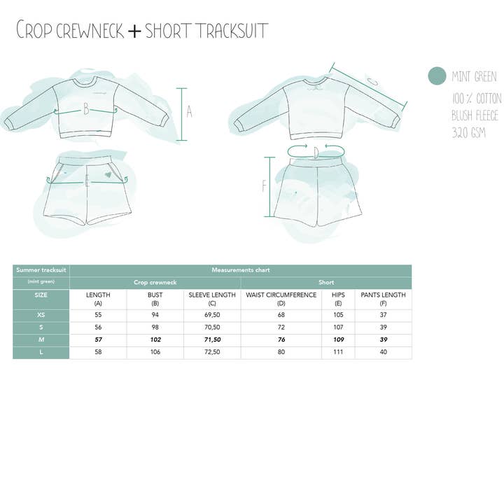 Pantaloncini in felpa - livelovelaugh (verde menta) per la vendita all'ingrosso da parte di ANSHIN