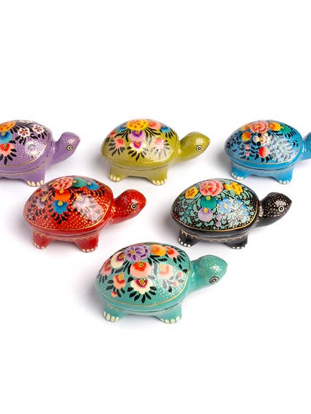 Paradise Turtle Box - Assorted (Set of 6) for wholesale by Matr Boomie Fair Trade