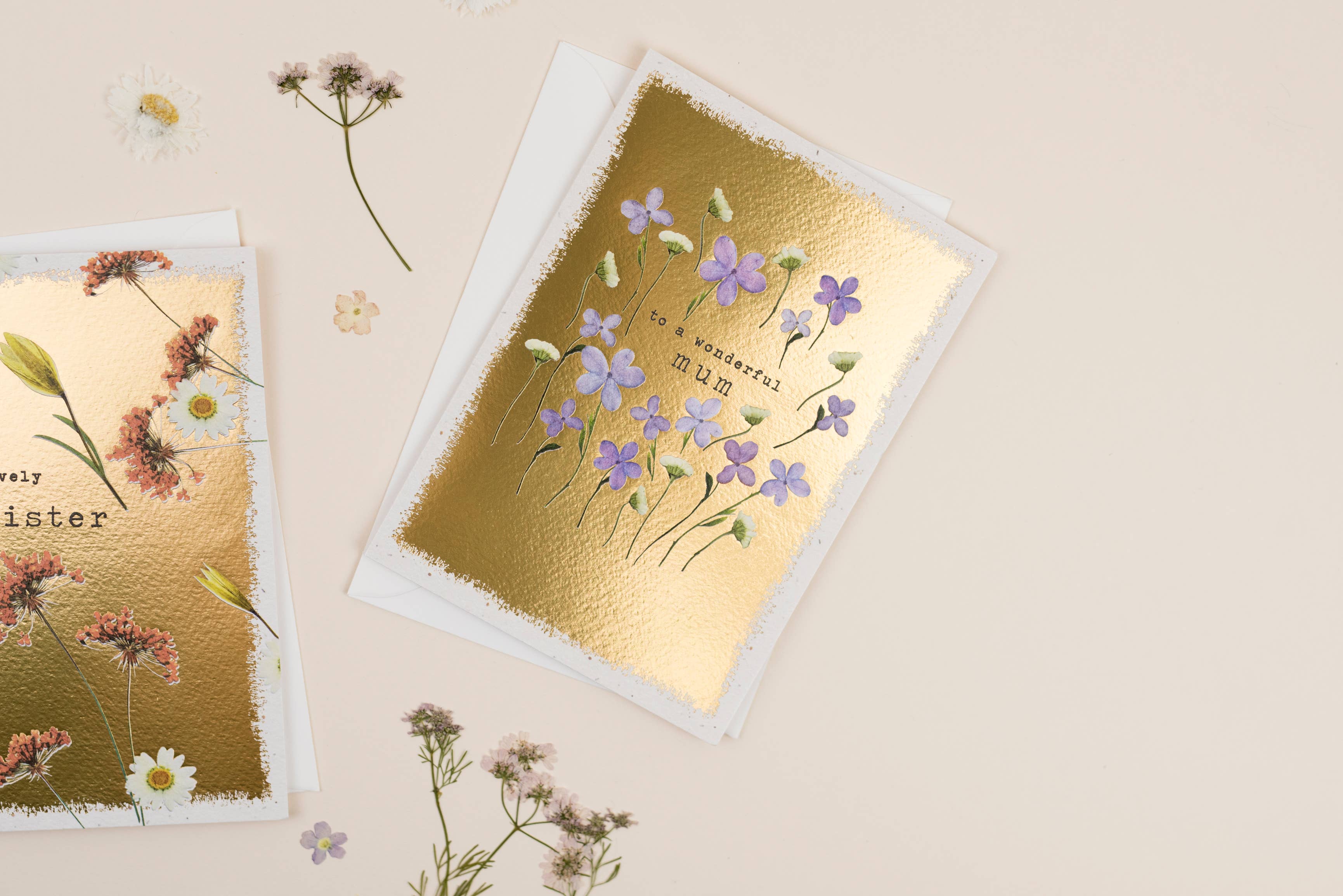 Meraki Greeting Cards - Wholesale Thank You Card - THANK YOU ALL OVER FLORAL Card2