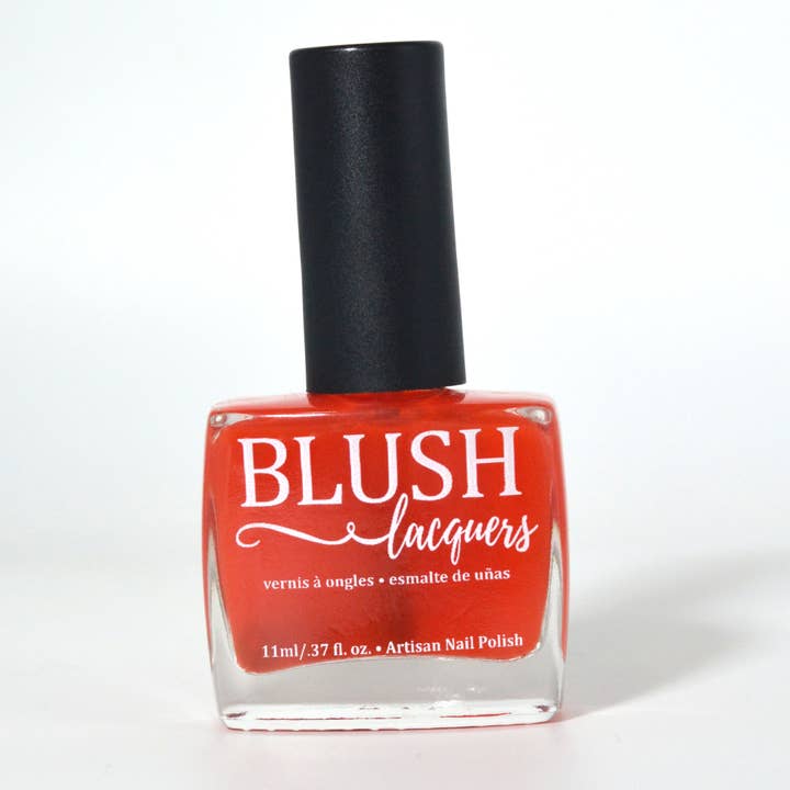 Sheer Red Orange Jelly Nail Polish - Tropical Rum Punch for wholesale by BLUSH Lacquers