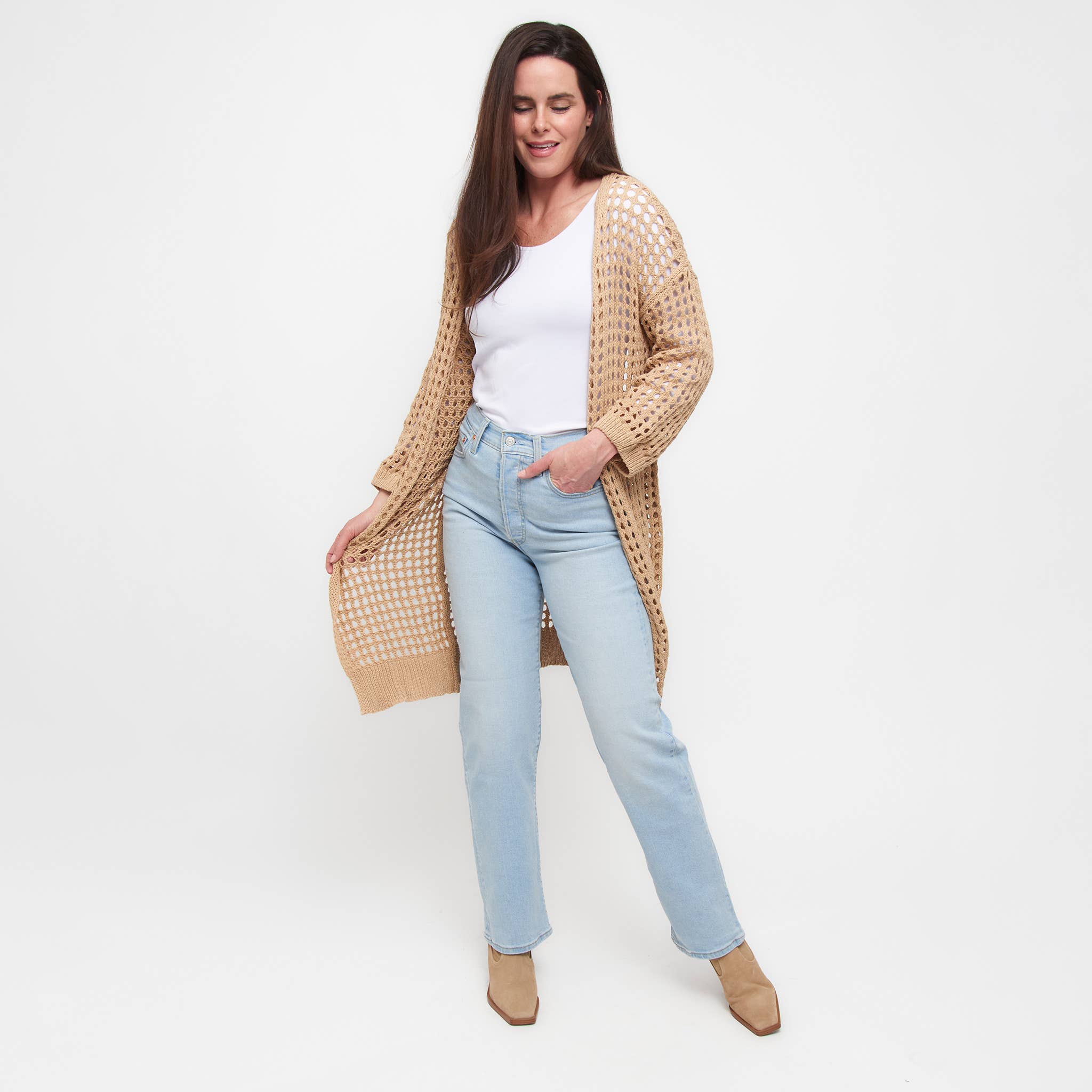 Howard's – Großhandel Strickjacke – Damen – Damenbekleidung in großen Größen Häkel-Cardigan Enya Langarm19