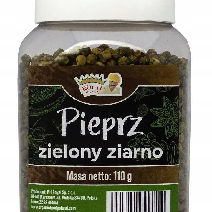 Pieprz Zielony Selekcjonowany Premium 110 g w Wielorazowym Słoiku Słoik for wholesale by Royal Brand