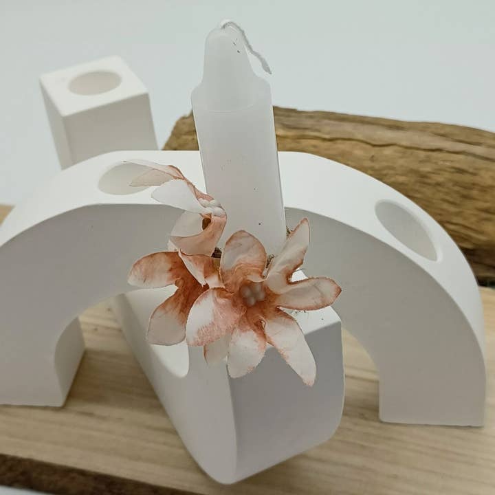 Moules de coulée en Raysin, bougeoir, double arche pour la vente par perleperle