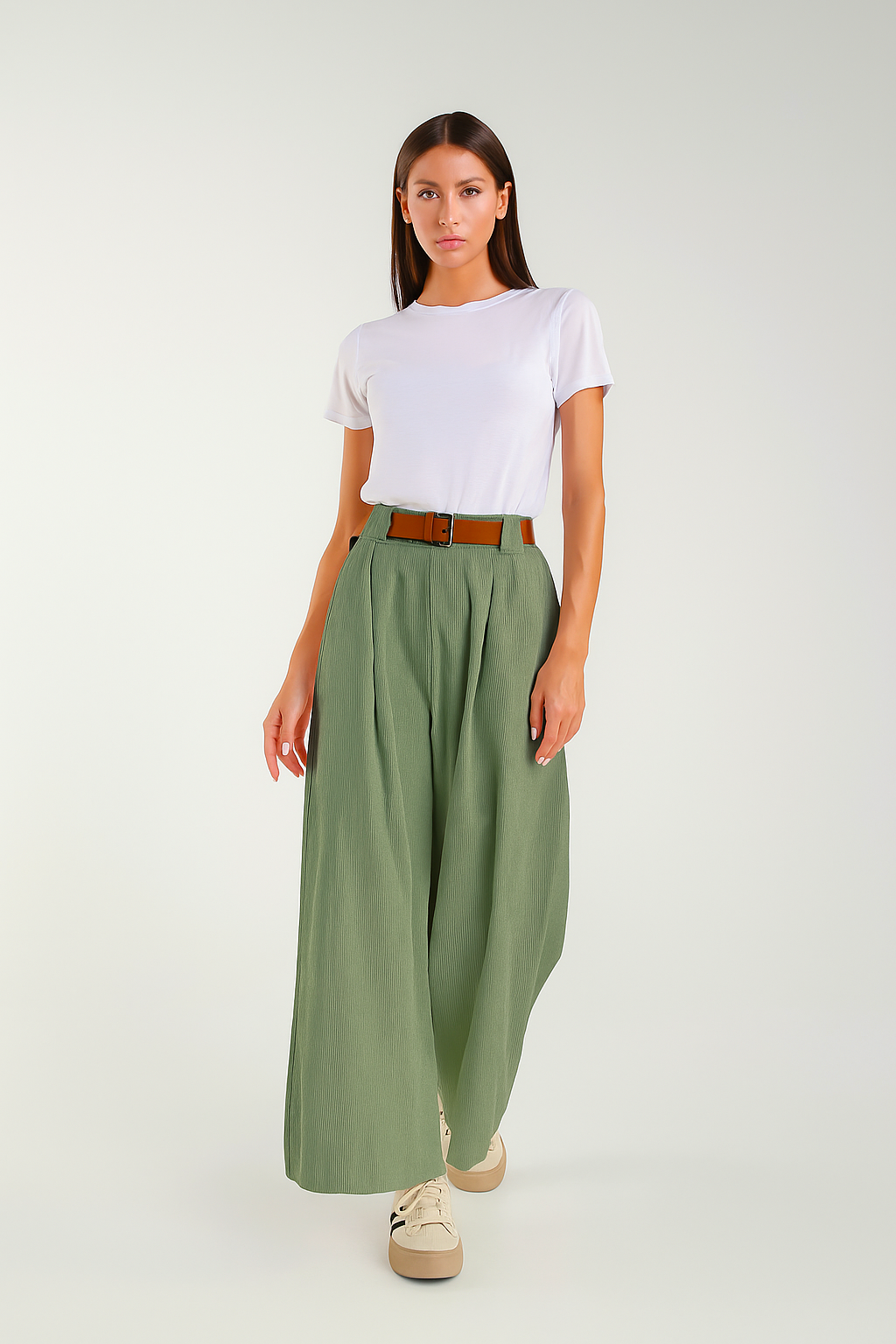 TAMBA - Wholesale Pants - Women's - Culotte pants made of baby corduroy0