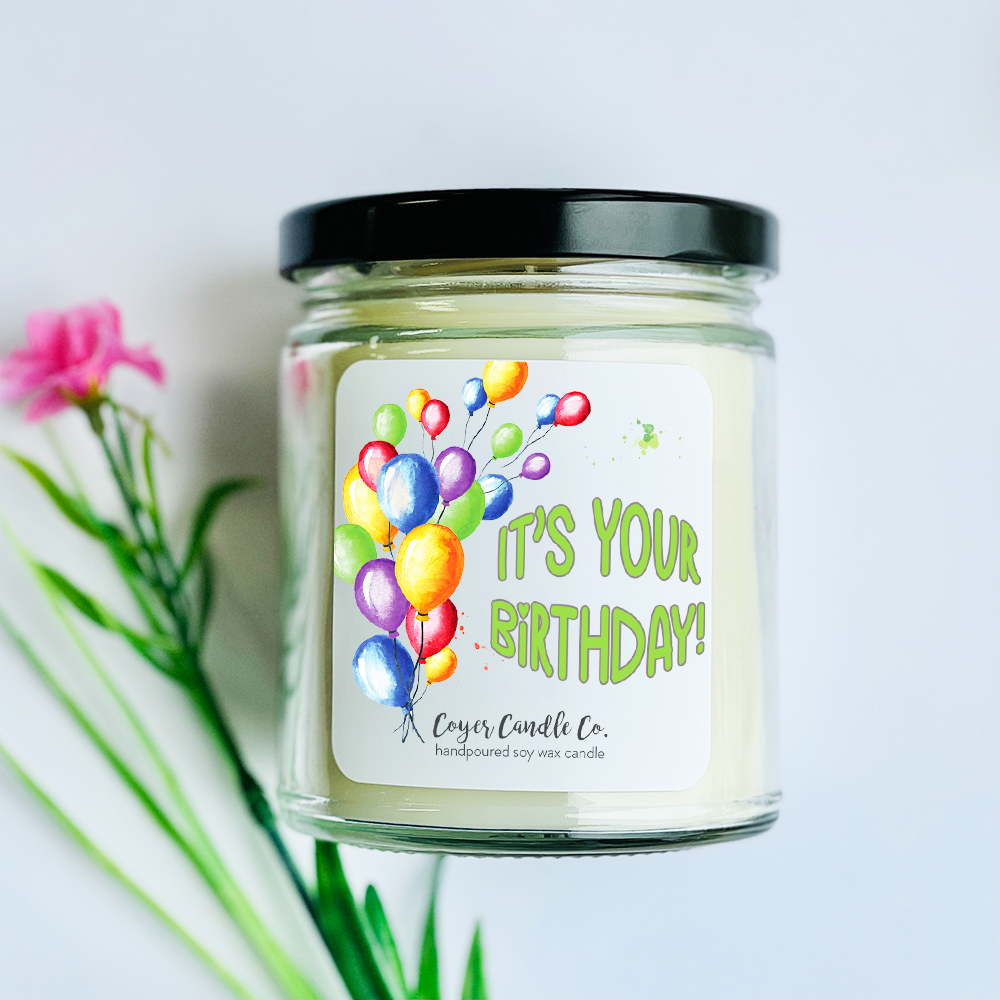 Coyer Candle Co. - Wholesale Jar/Filled Candle - Happy Birthday | 9 oz Candles24