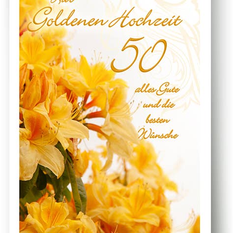 Carte de mariage/de vœux dorée/749040 pour la vente par Yabué