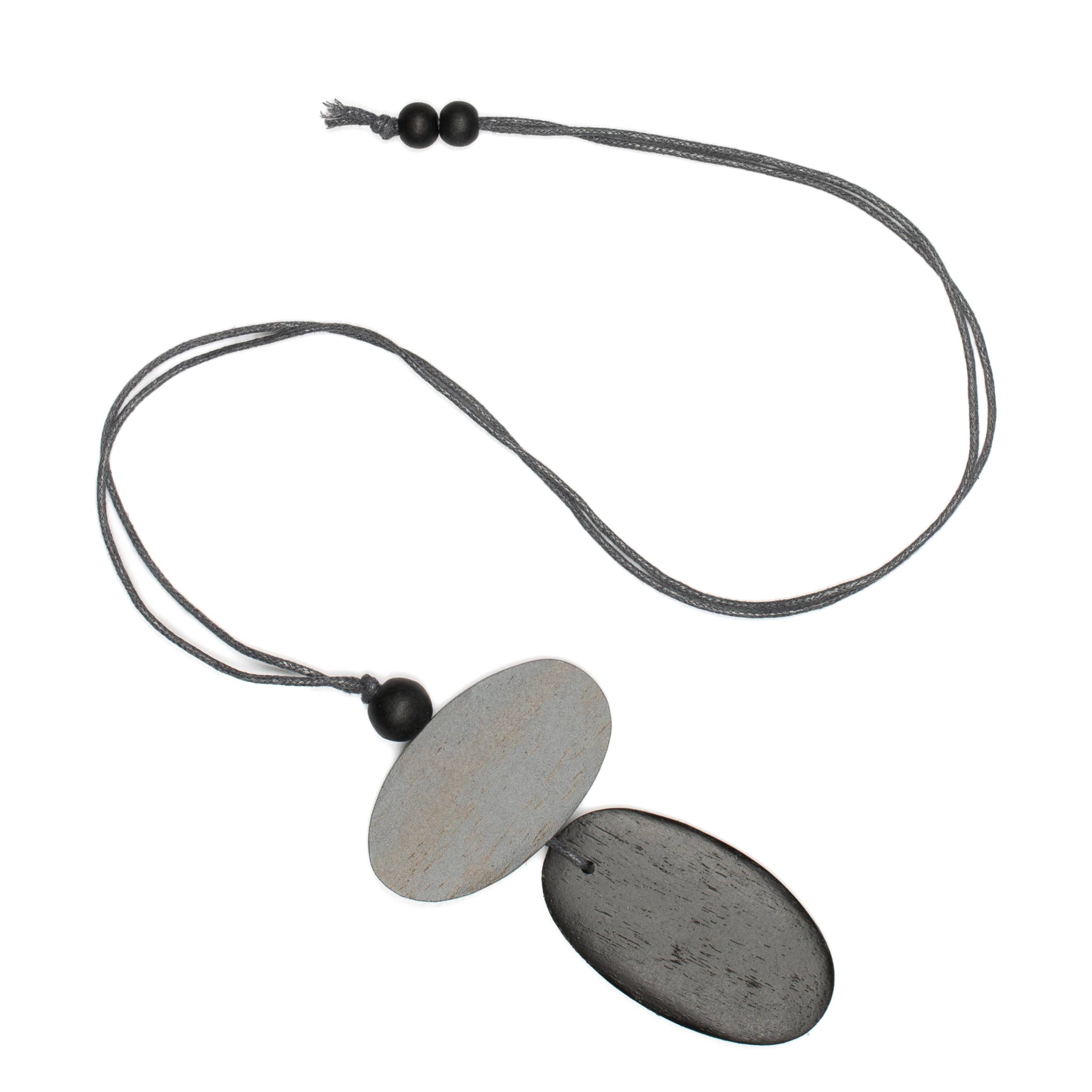 Suzie Blue Canada - Wholesale Pendant/Charm Necklace - Double Oval Pendant1