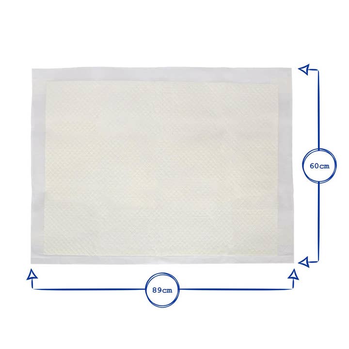 Rinkit Ltd - Wholesale Pet Cleaning Supplies - Disposable Puppy Training Pads - 60cm x 89cm - Pack of 104