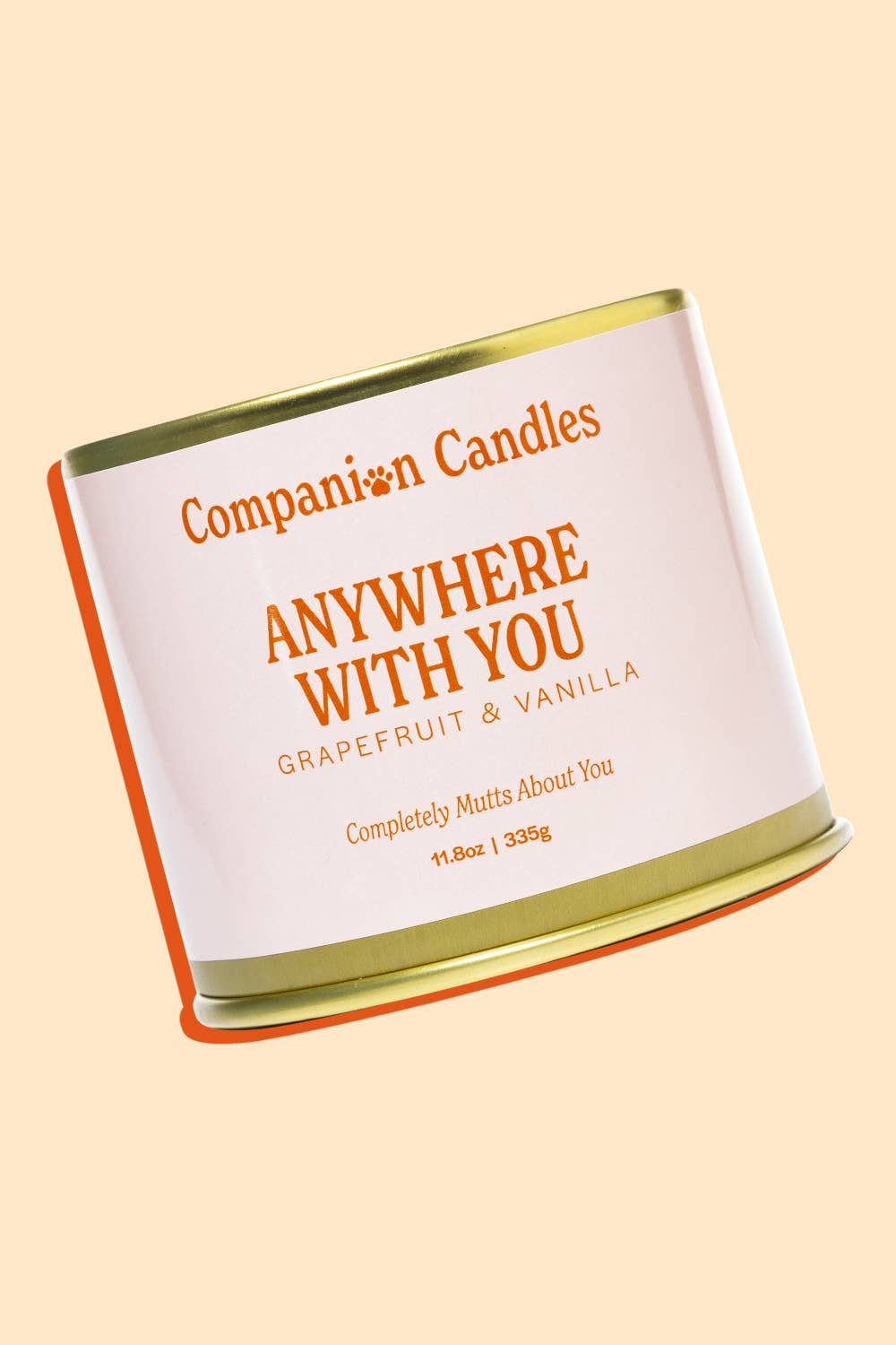 Companion Candles - Vente Bougie en bocal - Bougie parfumée au pamplemousse et à la vanille, à la noix de coco et au soja (sans danger pour les animaux de compagnie)1