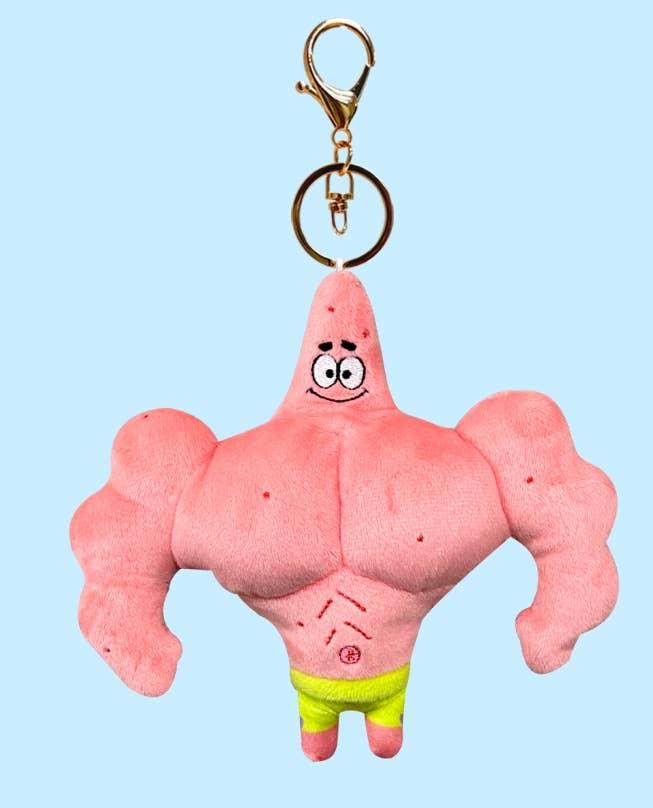 K-Wonderland – Porta-chaves - Unissexo por atacado – Coleção de Porta-Chaves de Peluche SpongeBob & Patrick9