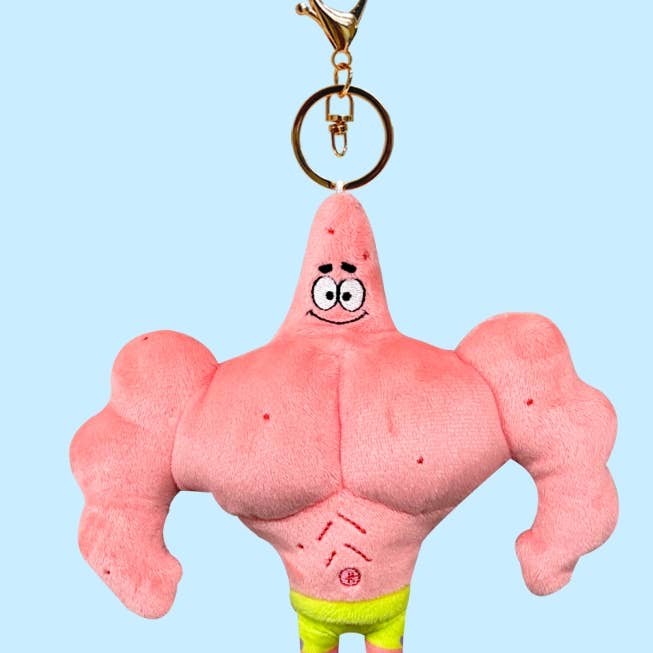 K-Wonderland – Porta-chaves - Unissexo por atacado – Coleção de Porta-Chaves de Peluche SpongeBob & Patrick9