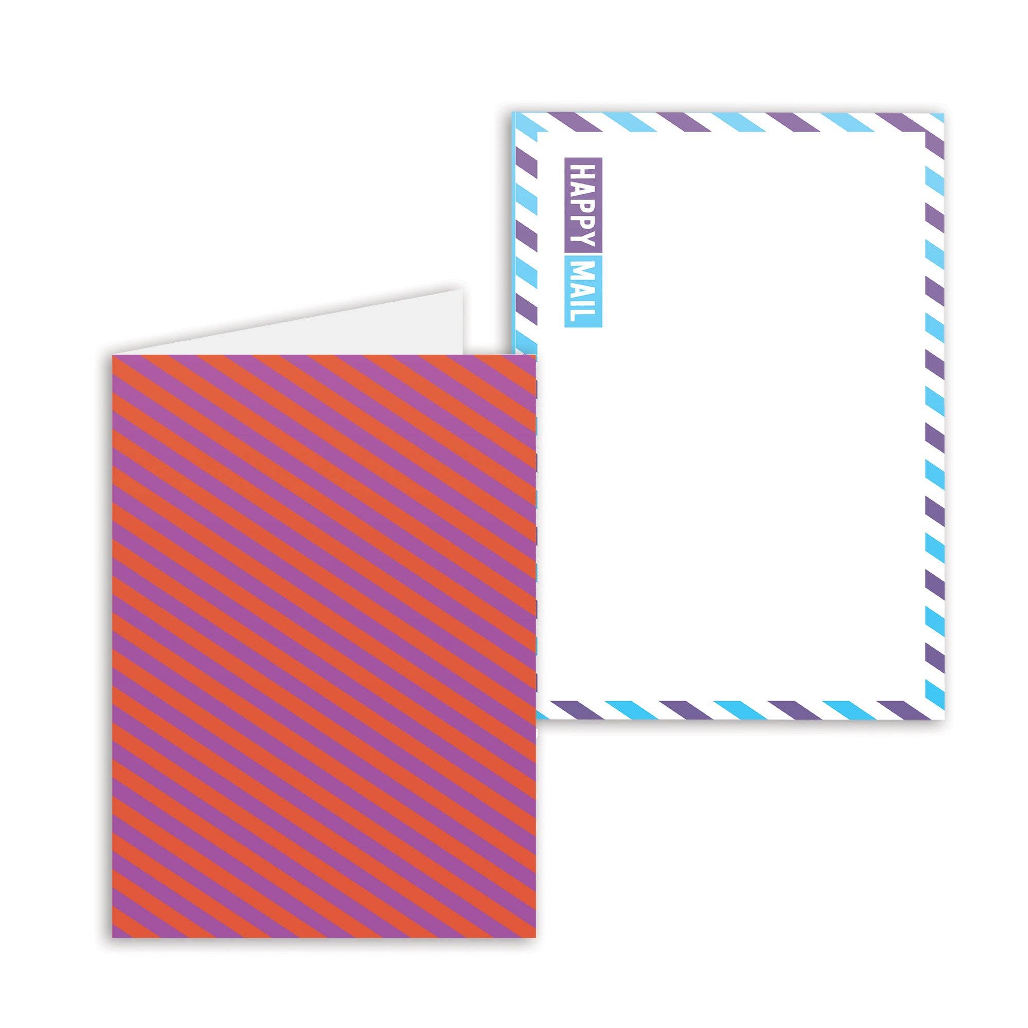 Pipsticks - Wholesale Stationery/Notecard Set - Happy Mail Medley Notecard Pack (12ct)9