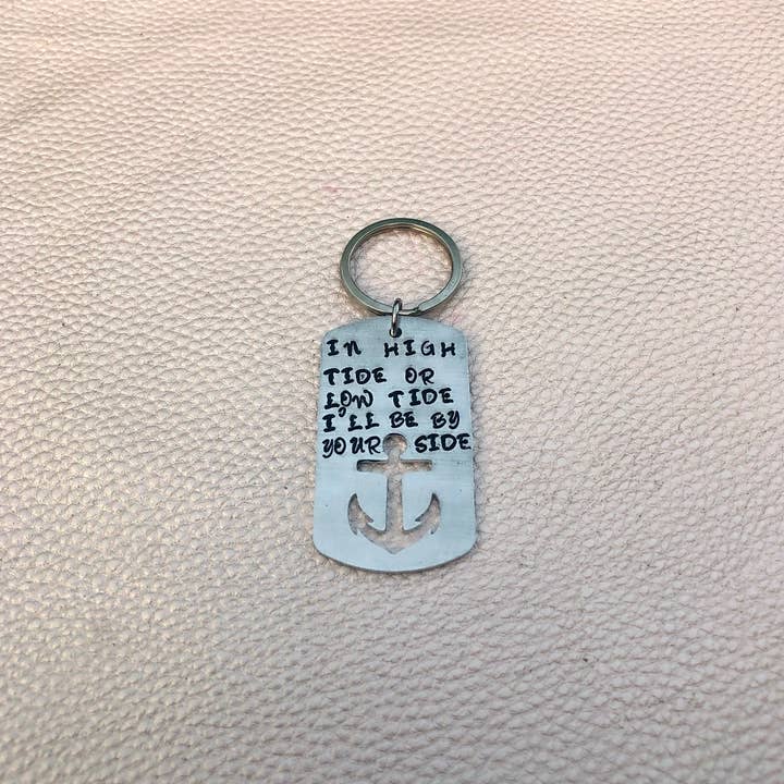 Ich werde an deiner Seite sein Anchor Key Chain für den Großhandel von Handmade by Marlayna