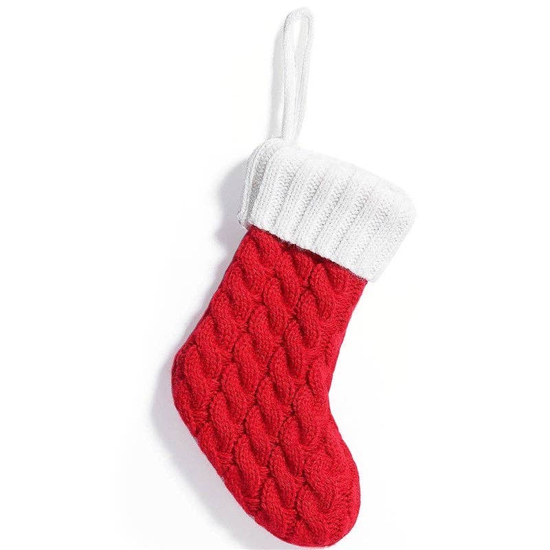 UZ Wholesale Store - Wholesale Holiday Stocking - Knitted Mini Christmas Stocking Ornament4