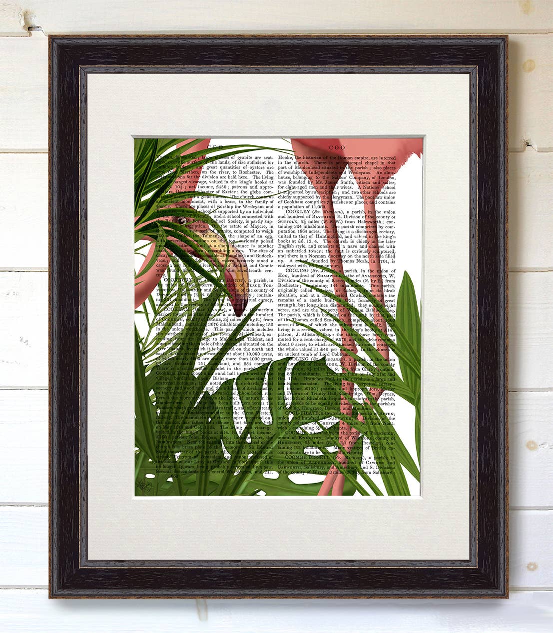 FabFunky Ltd - Wholesale Art Print - Flamingo Peering, Tropical Book Print / Art Print / Wall Art4