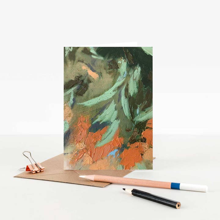 Tarjeta de felicitación abstracta A6 «Mango» para venta al por mayor de Sky Siouki