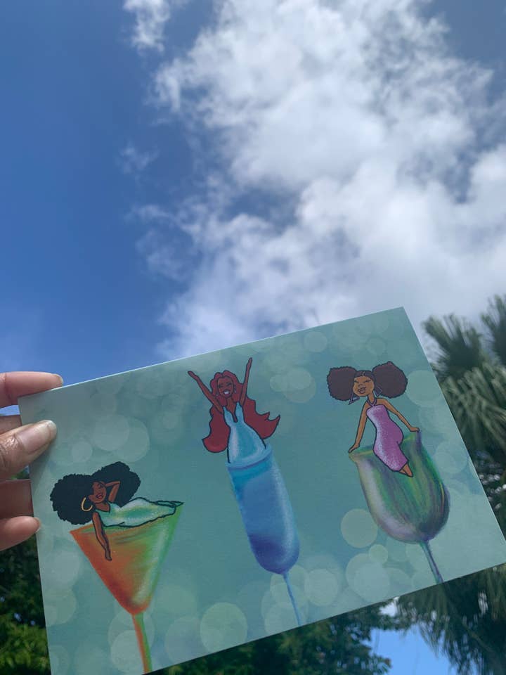 Ladies Night - Black Joy Card for wholesale by iART Productionsj LLC