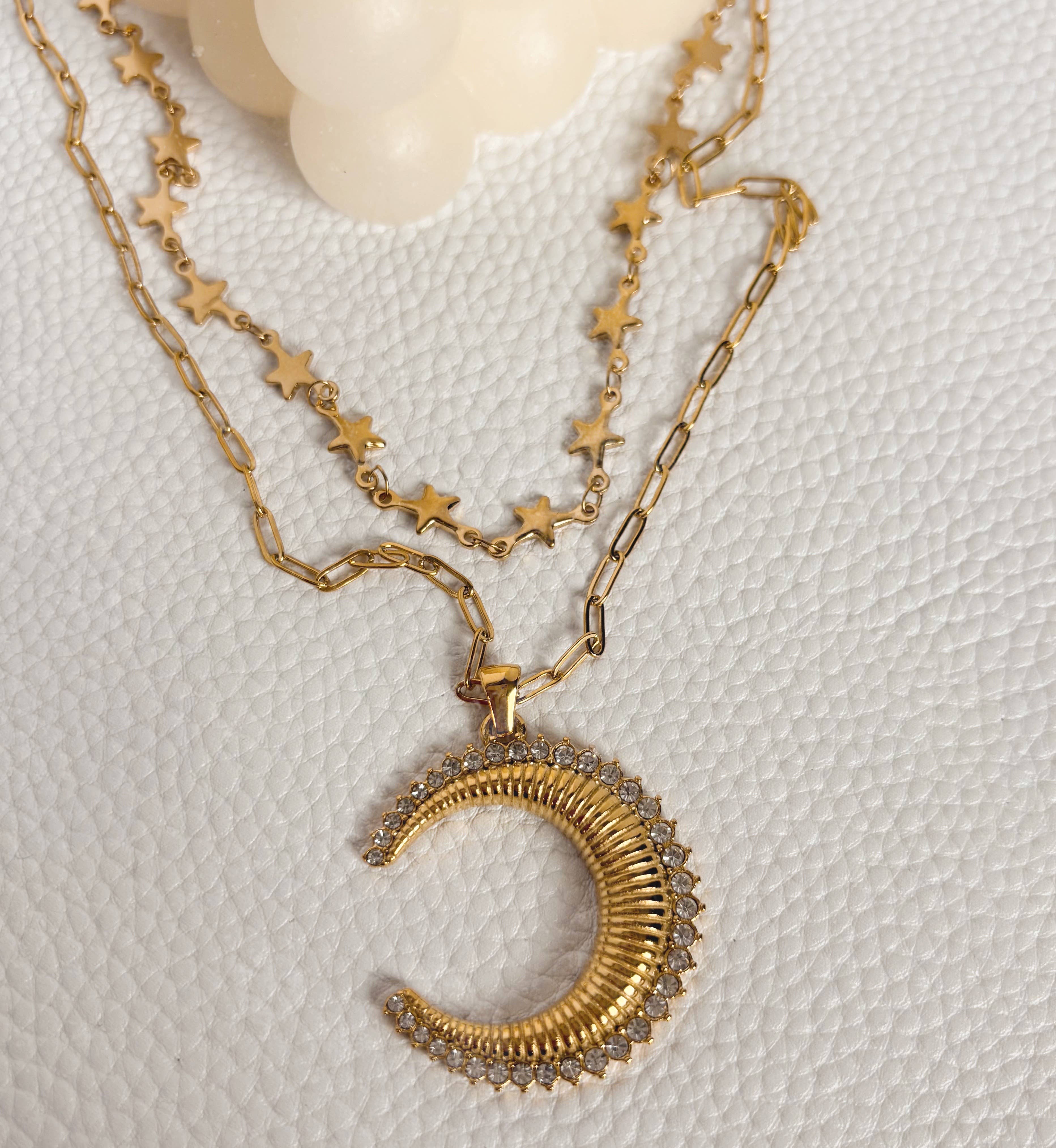 Kismet Showroom – wholesale Pendant/charm necklace – Star Dust Layering Chain2