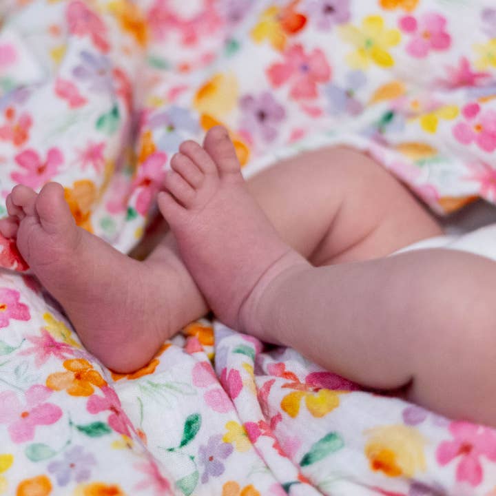 XL Blommig Musselin Swaddle för wholesale av Fred & Noah