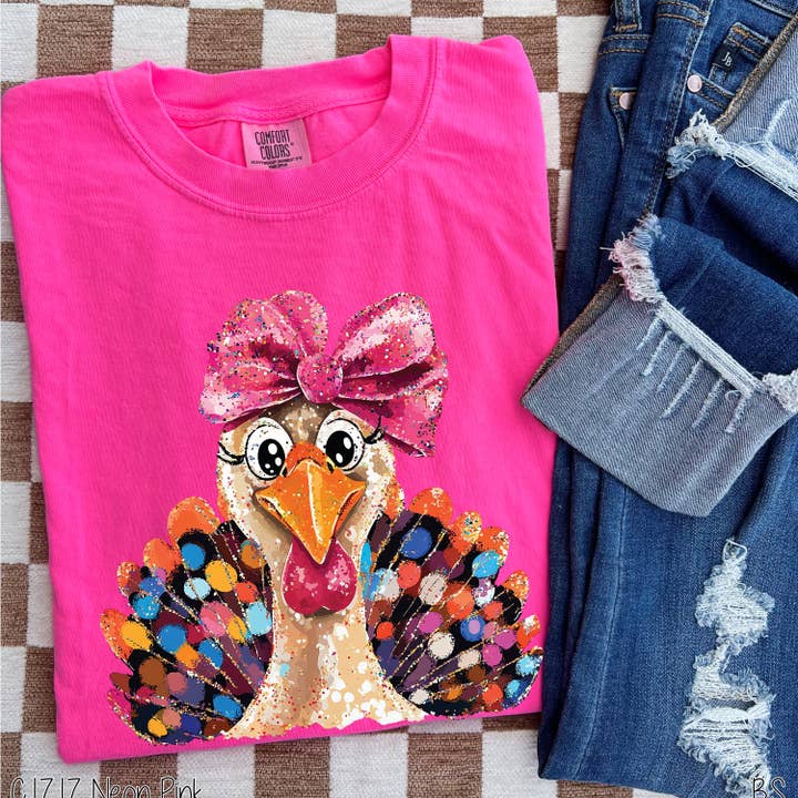 Bama Screens - Wholesale Graphic Sweatshirt - Women's - Glam Glitter Brushstroke Turkey #BS83876