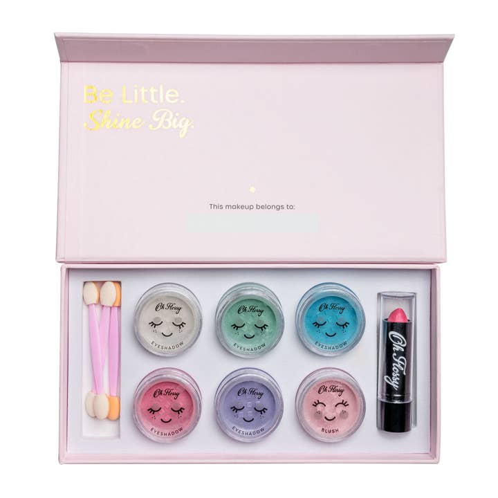 Soft Pink with Sparkles Oh Flossy Deluxe Makeup Set for wholesale on Faire