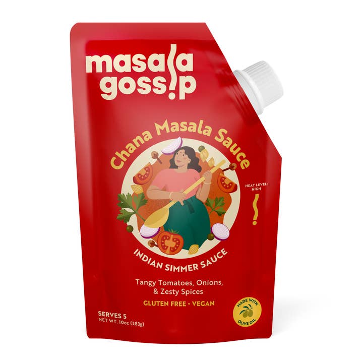 Sauce mijotée Chana Masala pour la vente par Masala Gossip