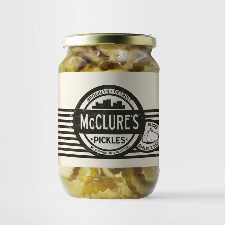 McClure's - Wholesale Pickled Vegetables - McClure's Garlic & Dill Coin Cut Slices