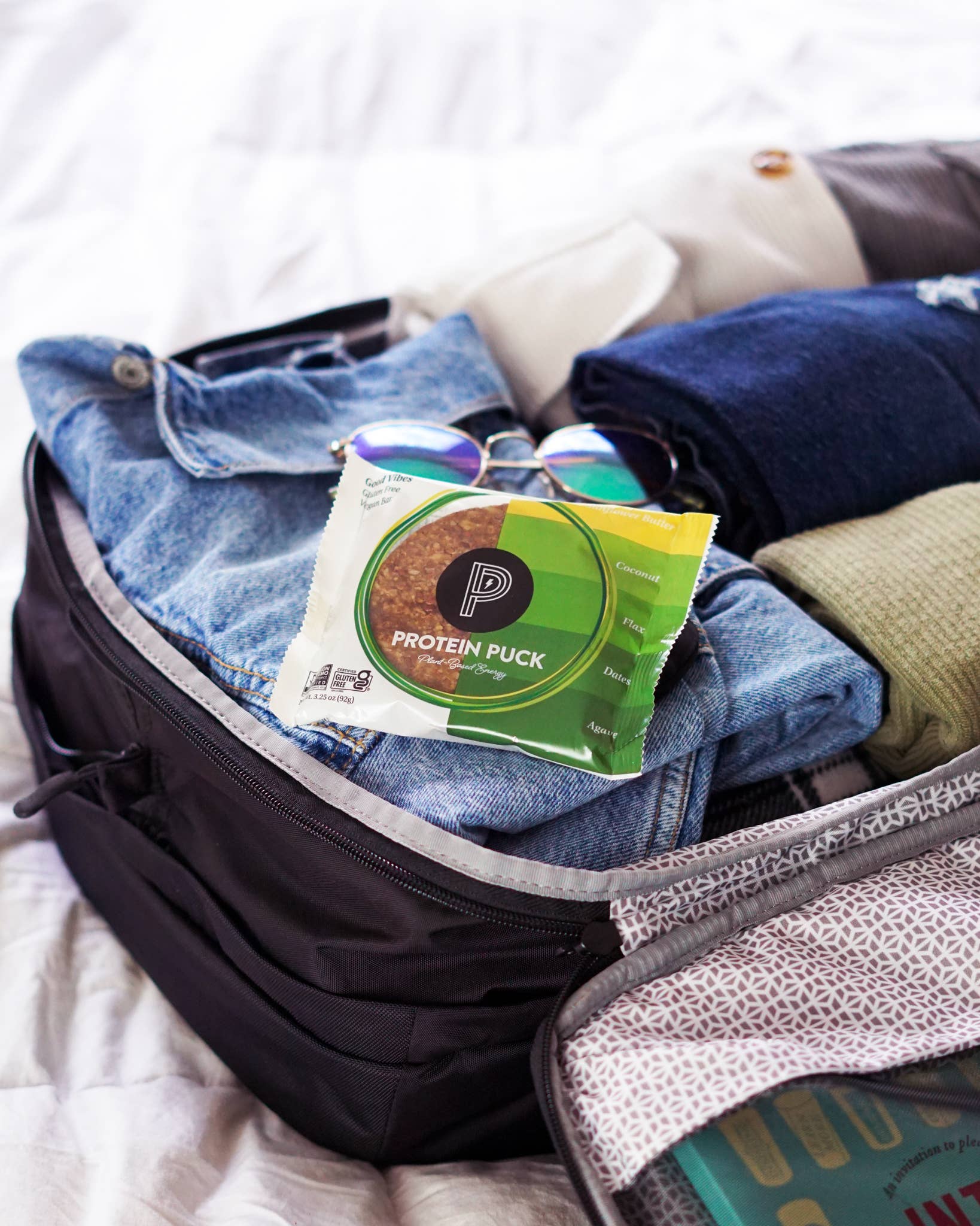 Protein Puck - Wholesale Snack Bar - Good Vibes (Coconut, Almond, Sunflower) (16 - 3.25oz Bars)13