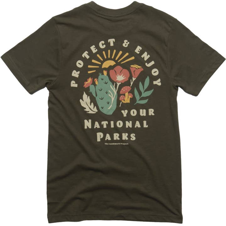 The Landmark Project - Wholesale Screen Printed T-Shirt - Unisex - Protect and Enjoy Unisex Short Sleeve Tee