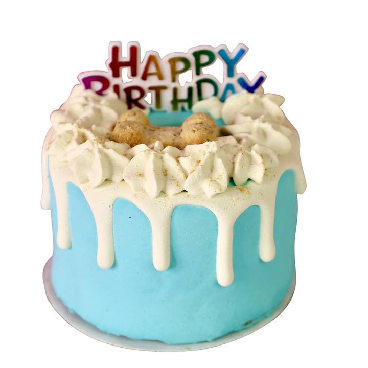 Dog Cake Bakery LLC - Wholesale Pet Treats - Dog - Dog Cake | Dog Birthday Cake | Birthday | Drip Cake | Blue