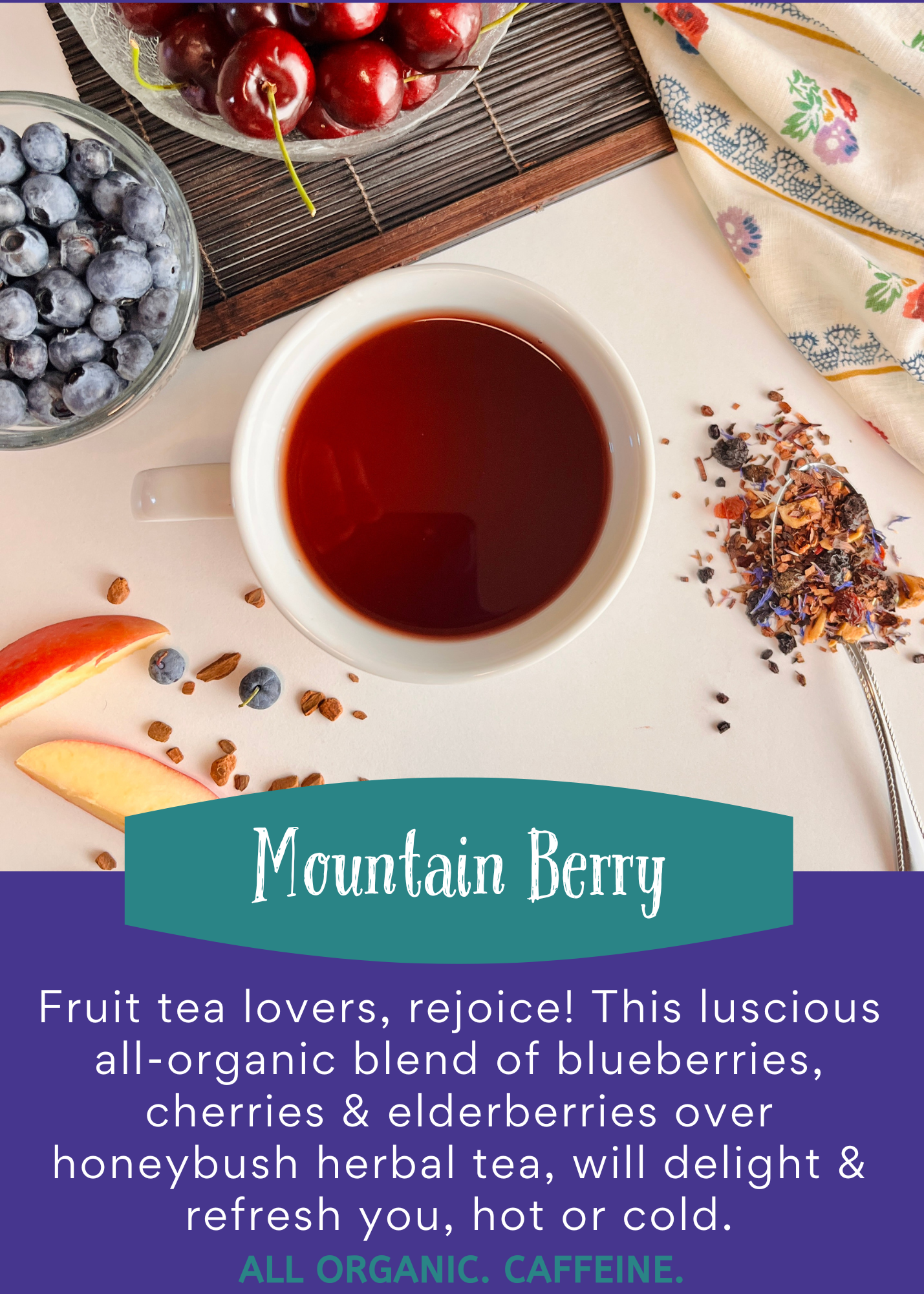 Suttle Tea - Vente Thé en vrac - Mountain Berry - Herbal (sac en vrac) 2