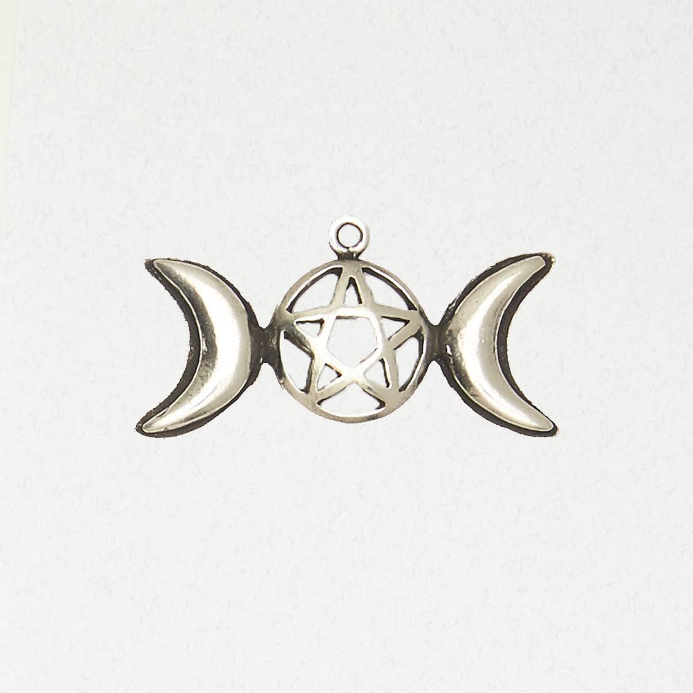 Nirvana LLC - Vente Breloques/médailles personnalisées - Collier Pendentif en Étain Wicca - Pentacle