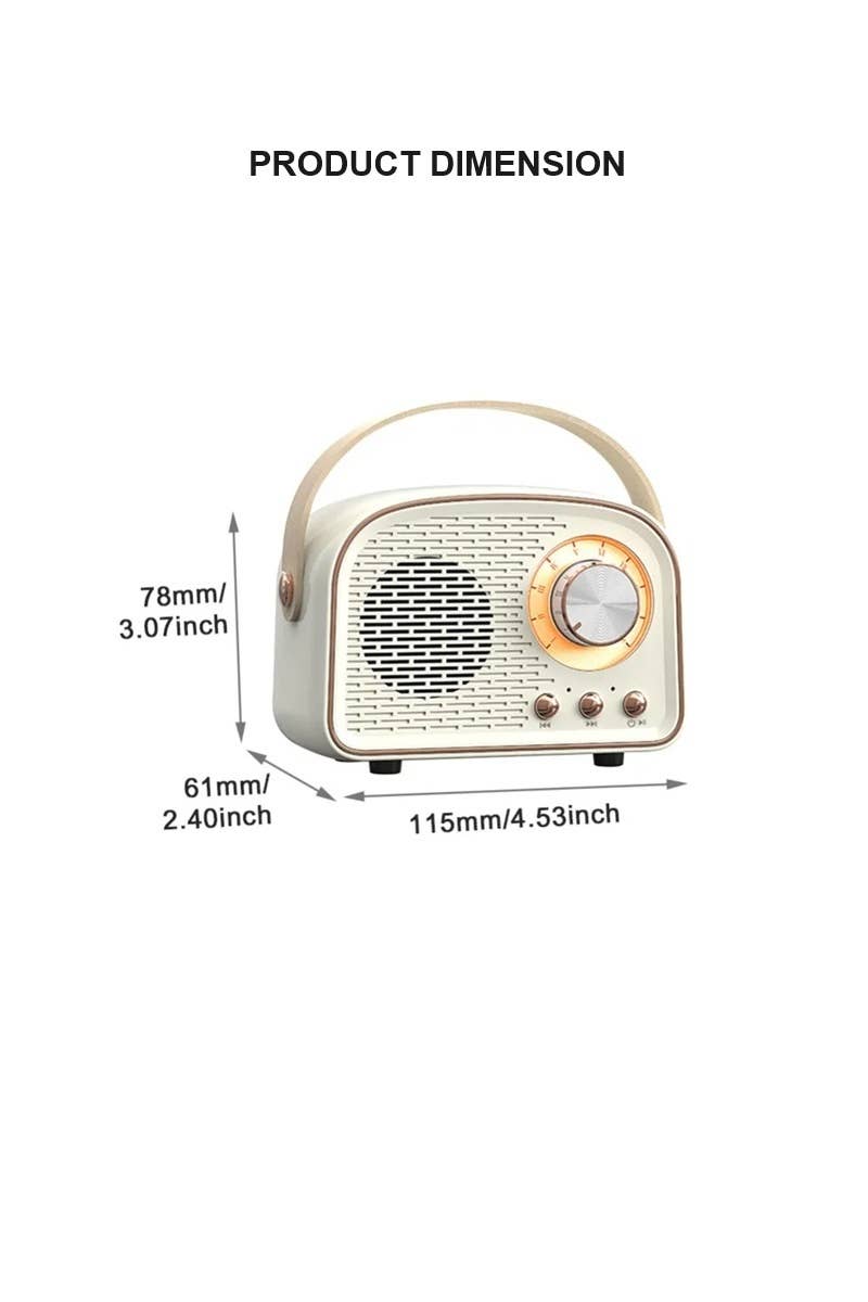 42POPS – Engroshandel Højtalere – Mini retro FM-radio og Bluetooth-multifunktionshøjttaler16