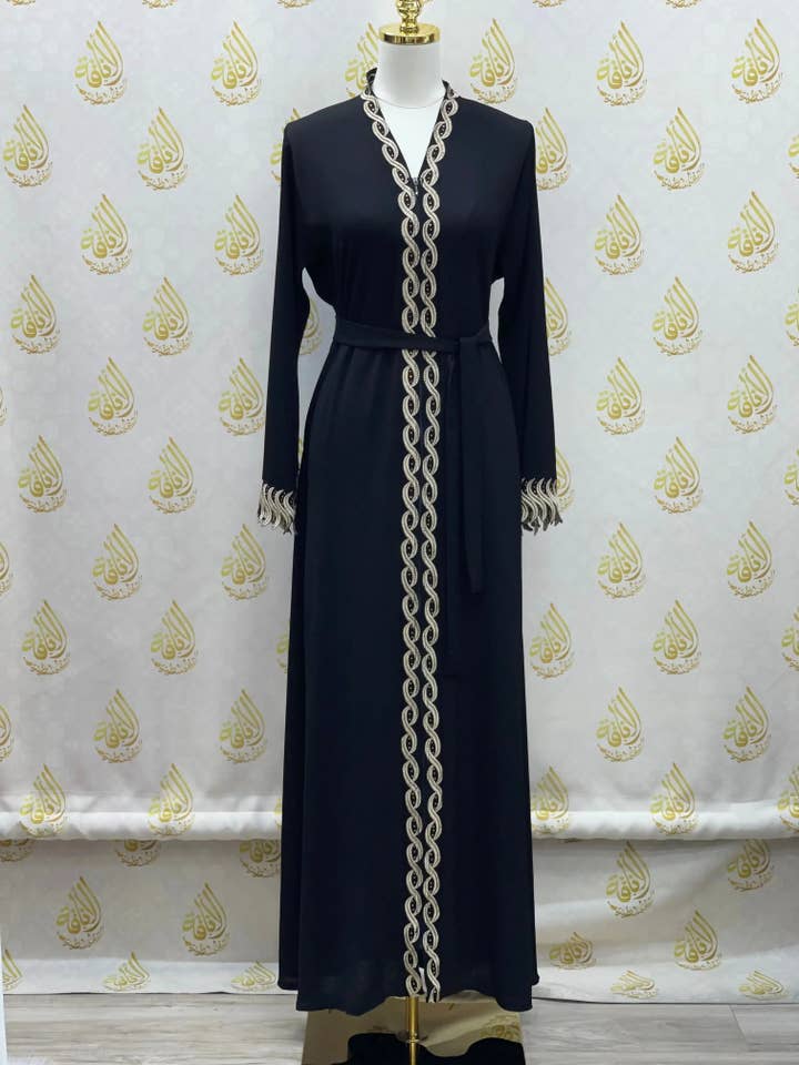 Palestinian Elegance - Wholesale Kaftan - Women's - Elegant Abaya: Style and Sophistication in Harmony25