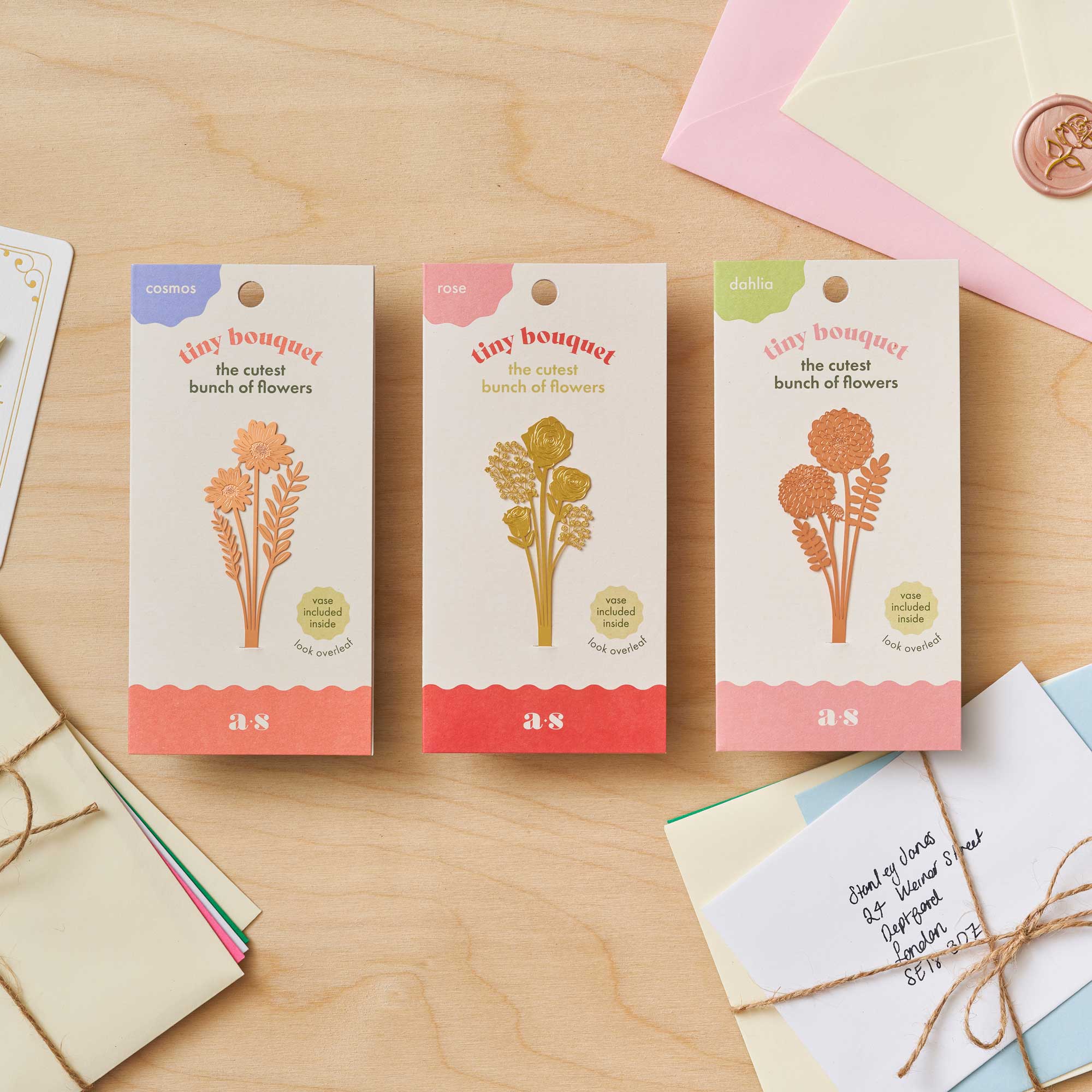 Another Studio UK - Wholesale Ornament - Dahlia Tiny Bouquet - Copper Or Brass1