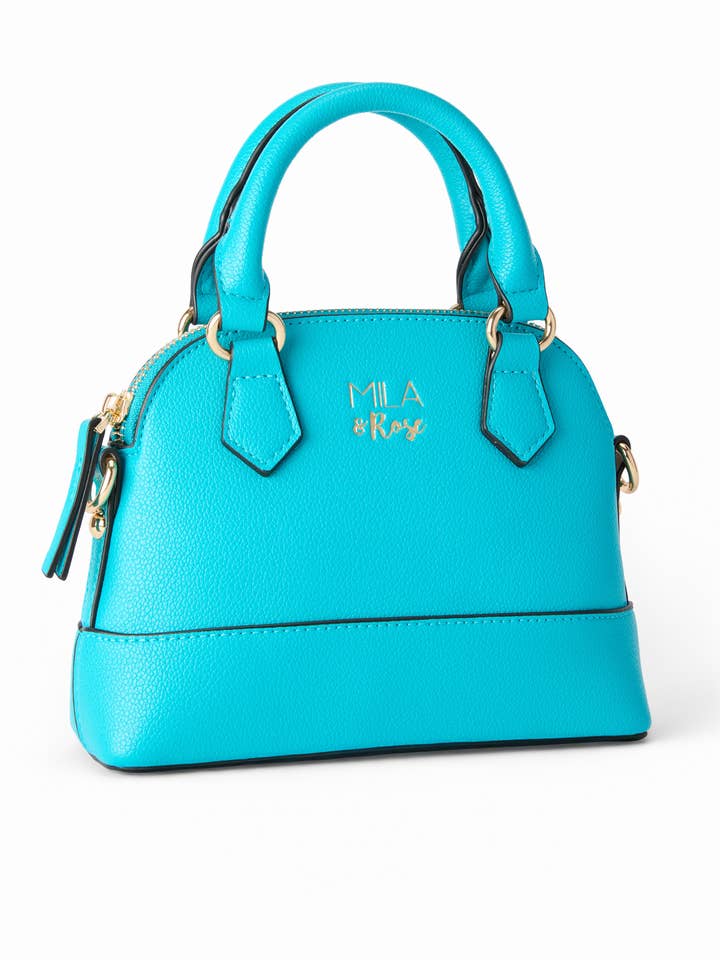 Caribbean Blue Girl's Crossbody Purse for wholesale by Mila & Rose