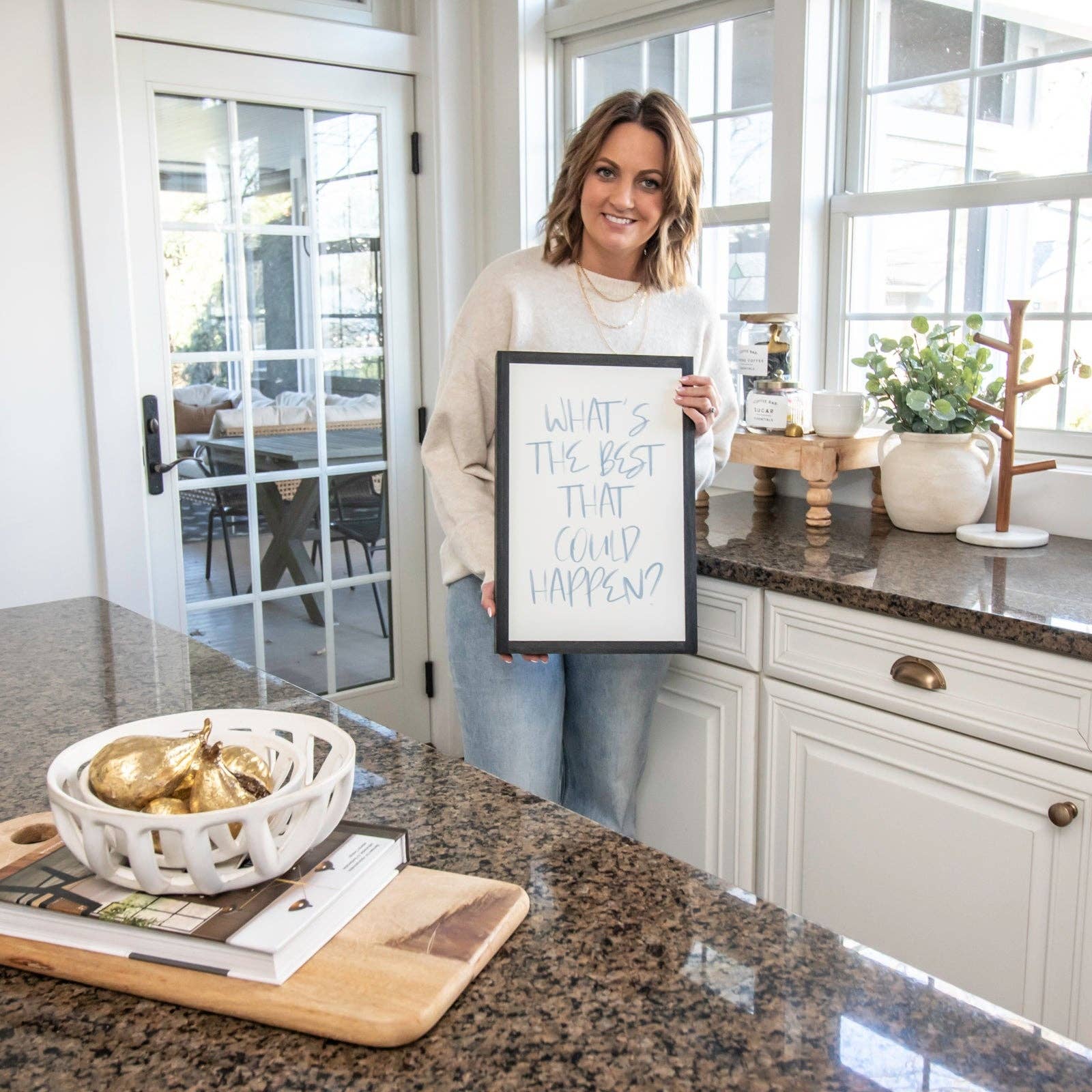 Joyfully Said - Wholesale Wall Sign - What's The Best That Could Happen1