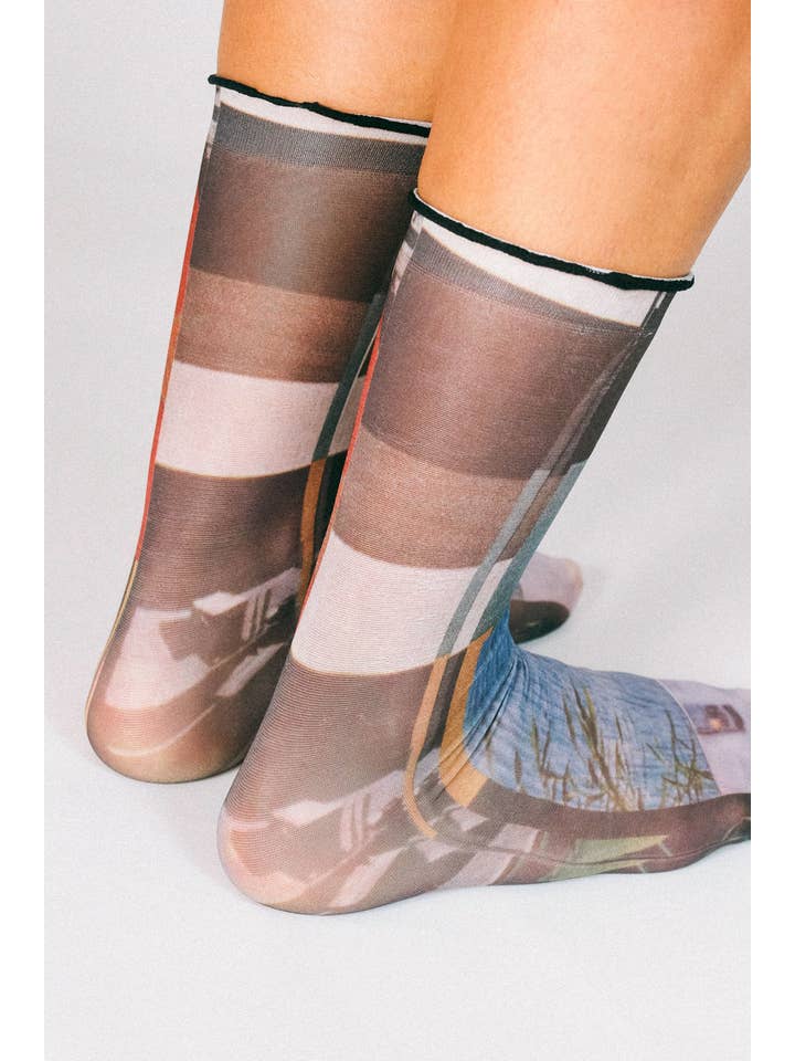 Moody Paper Nylon Ankle by Rosie Barker for wholesale on Faire4