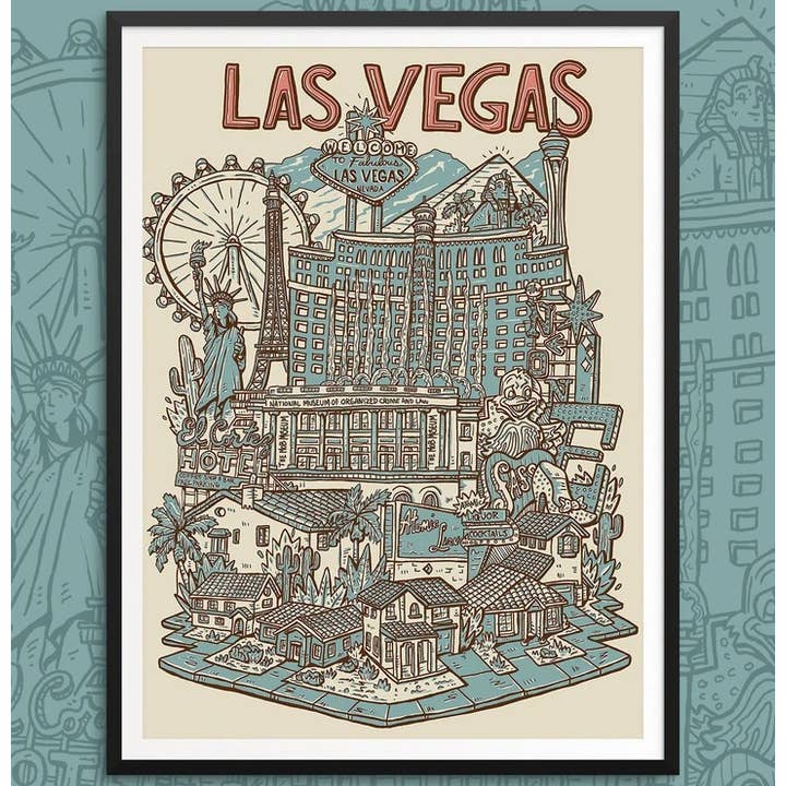 Las Vegas NV 12" x 16" for wholesale by Welcome To the Neighborhoods