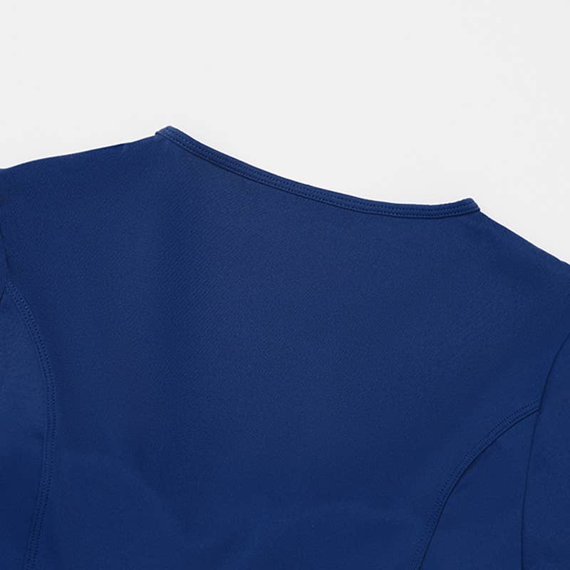 WONDERXFANS – wholesale Activewear set – Women′s – round-neck short sleeve sports crop top+high-waisted legging12