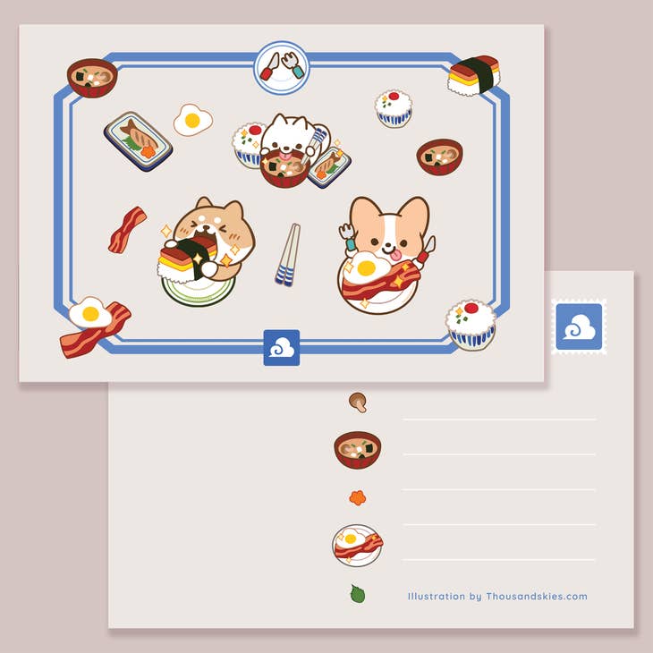 Thousand Skies - Wholesale Postcard - Postcard Savory Breakfast