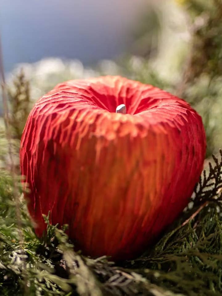 Handcrafted Camphorwood Red Berry Ornament for wholesale by sylvarastudio
