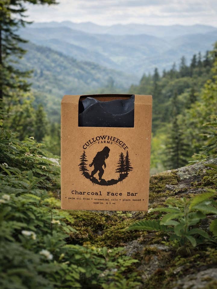 Charcoal Face Bar- Natural Face Soap for Acne for wholesale by Cullowheegee Farms