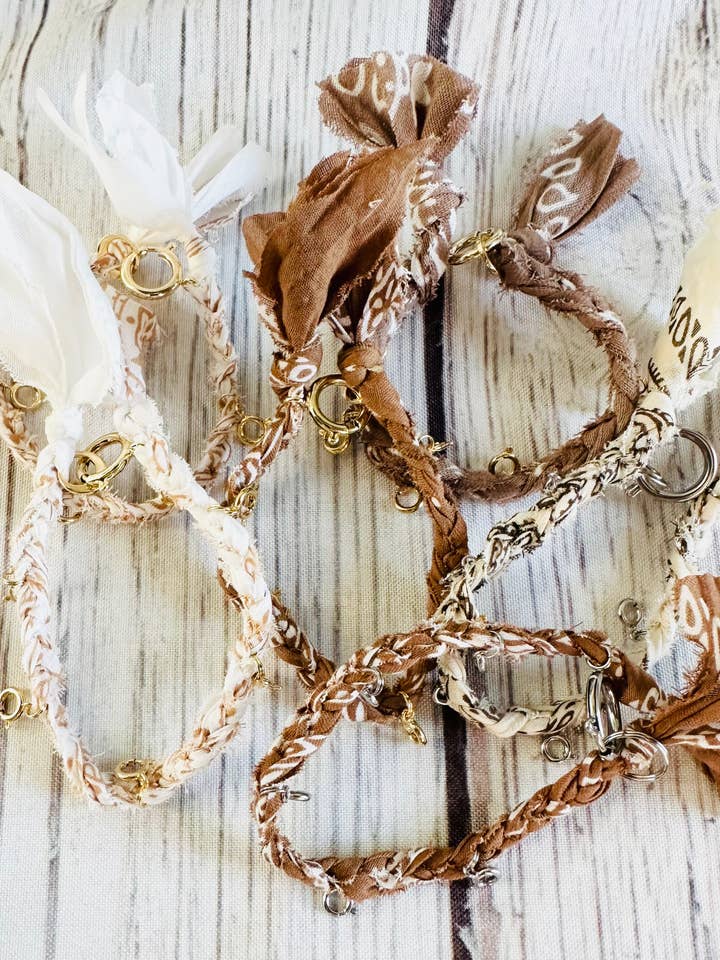 Charm Bar Bandana Bracelets for wholesale by Boots Are My Roots