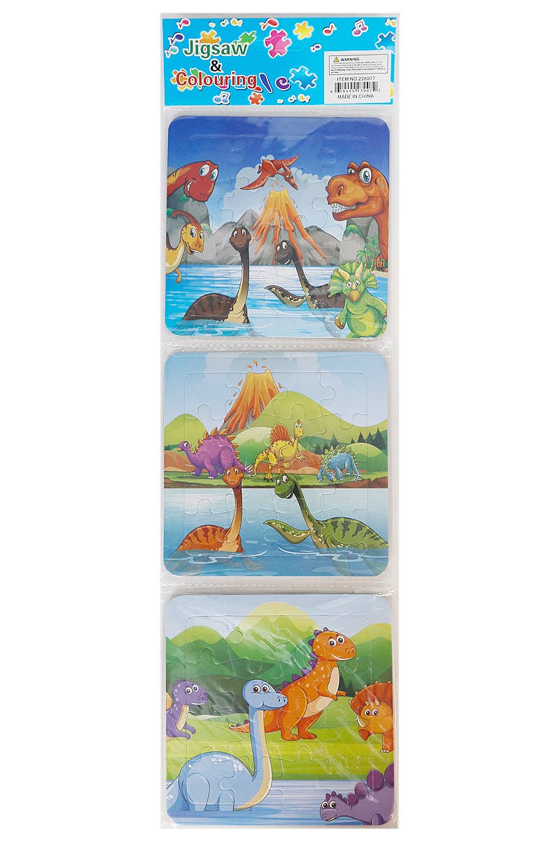 Cap Zone – Engroshandel Puslespil - Børn – 2-i-1 puslespilfarvesæt til børn - 3 stk3