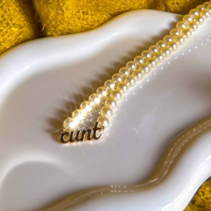 Cunt Pearl Necklace for wholesale by Shop Charlie Girl