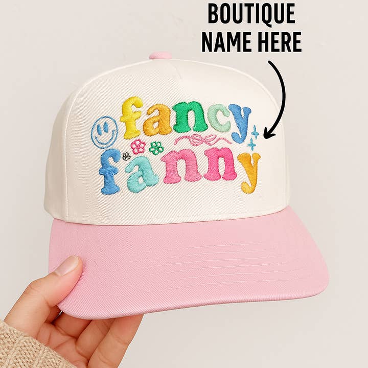 Fancy Fanny - Wholesale Trucker Hat - Unisex - custom hat, embroidery hat, two tone city hat, personalized 1