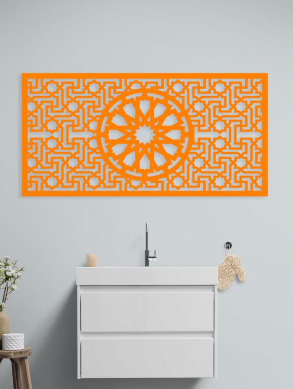 LaMaisonBerbere - Wholesale Wall Accent - Spiritual Lotus Wall Decor - Intricate Wood Cutout Panel4