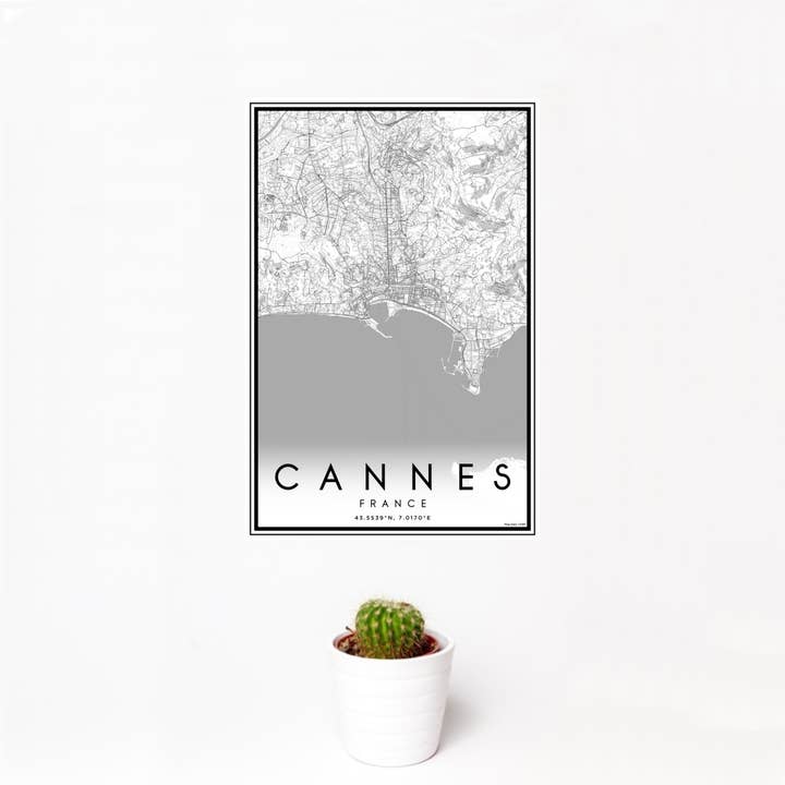 Cannes Map Print Classic for wholesale by JACE.design